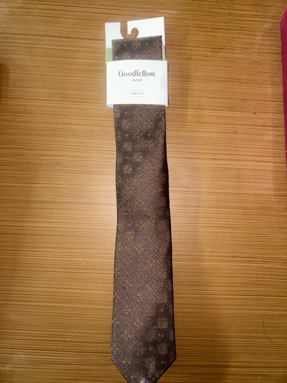 Goodfellow & Co Brown Micro-Pattern Men's Tie